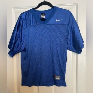 Nike Blue Performance Jersey with Swoosh Logo